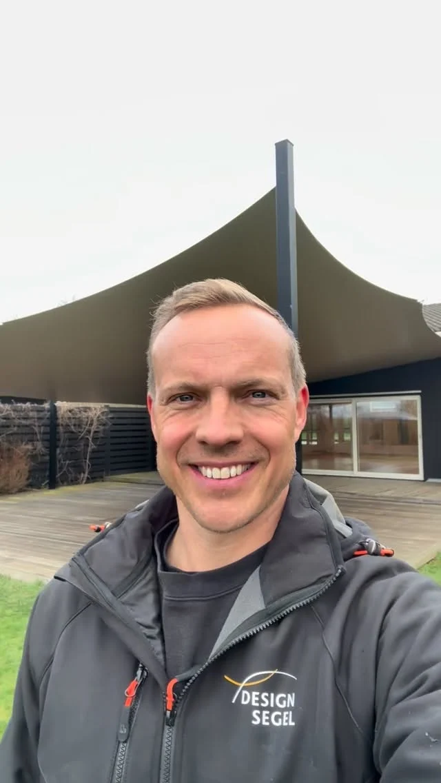 Vattentätt Designsegel på Sans o Balans träningsstudio i Helsingborg. #designsegel #solsegel #segeltak #markis #altaninspiration