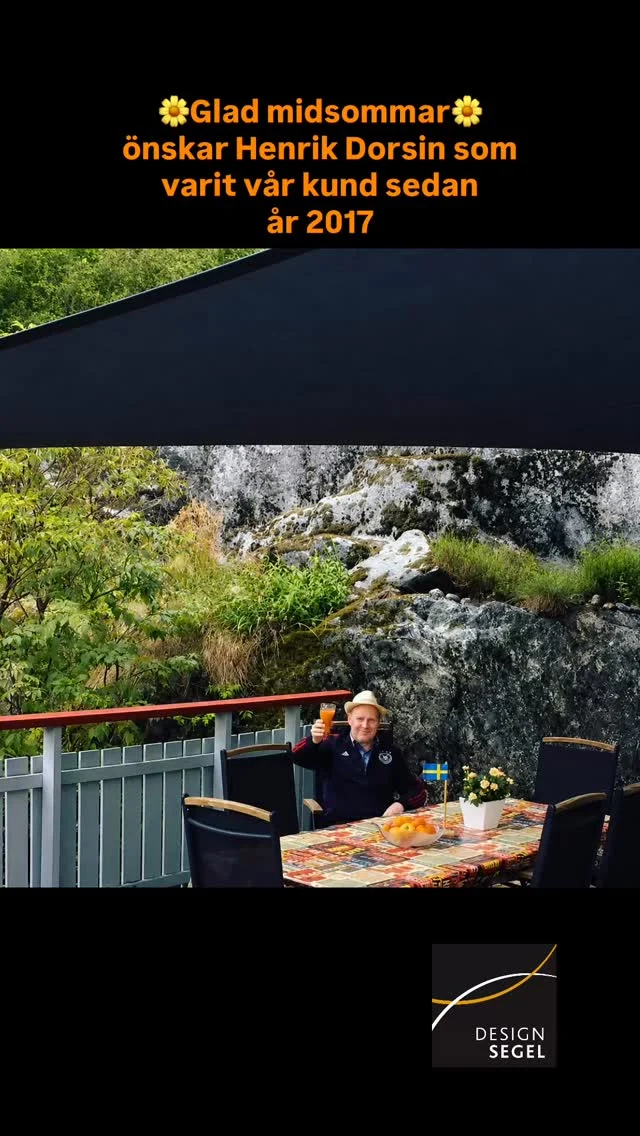 🌼Glad Midsommar önskar Martin & Dan🌼 #designsegel #solsegel #segeltak #markis #altaninspiration